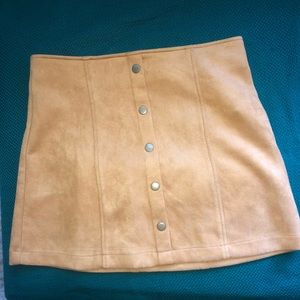 Suede Mini Skirt
